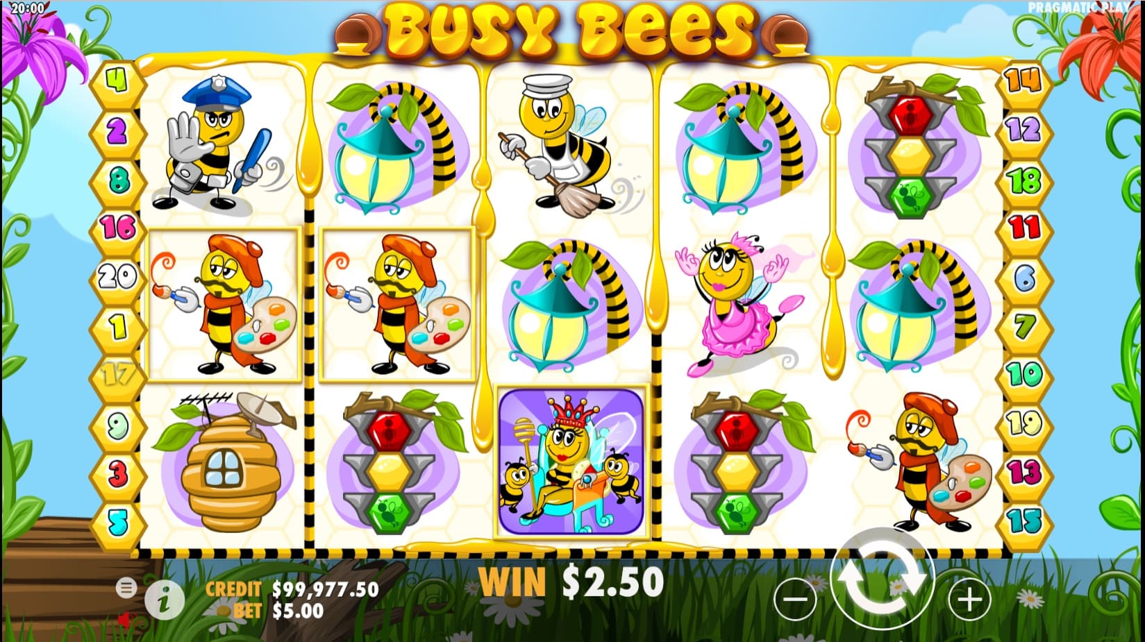 Bee Land apparence de jeu