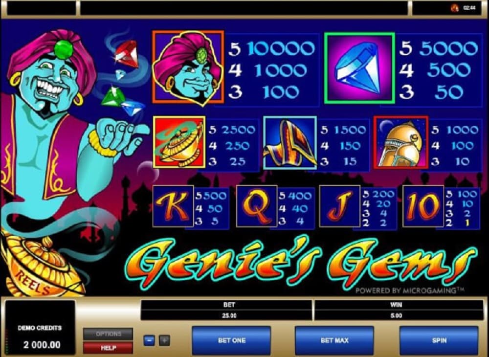 Genies Gems game