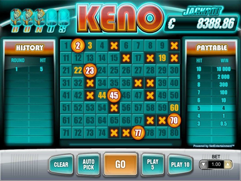 Keno Bonus slot