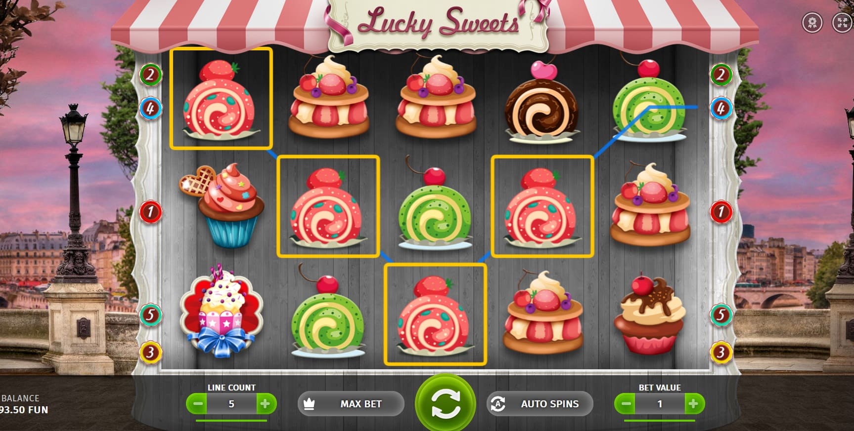 Lucky Sweets win