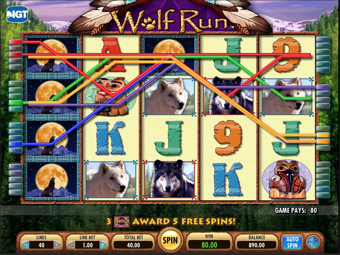 wolf run logo slot